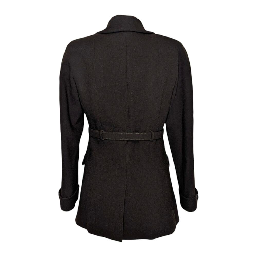 Chanel 2007 Paris-Monte Carlo Belted Wool Jacket Blazer CC Buttons Black 40 - Picture 5 of 14